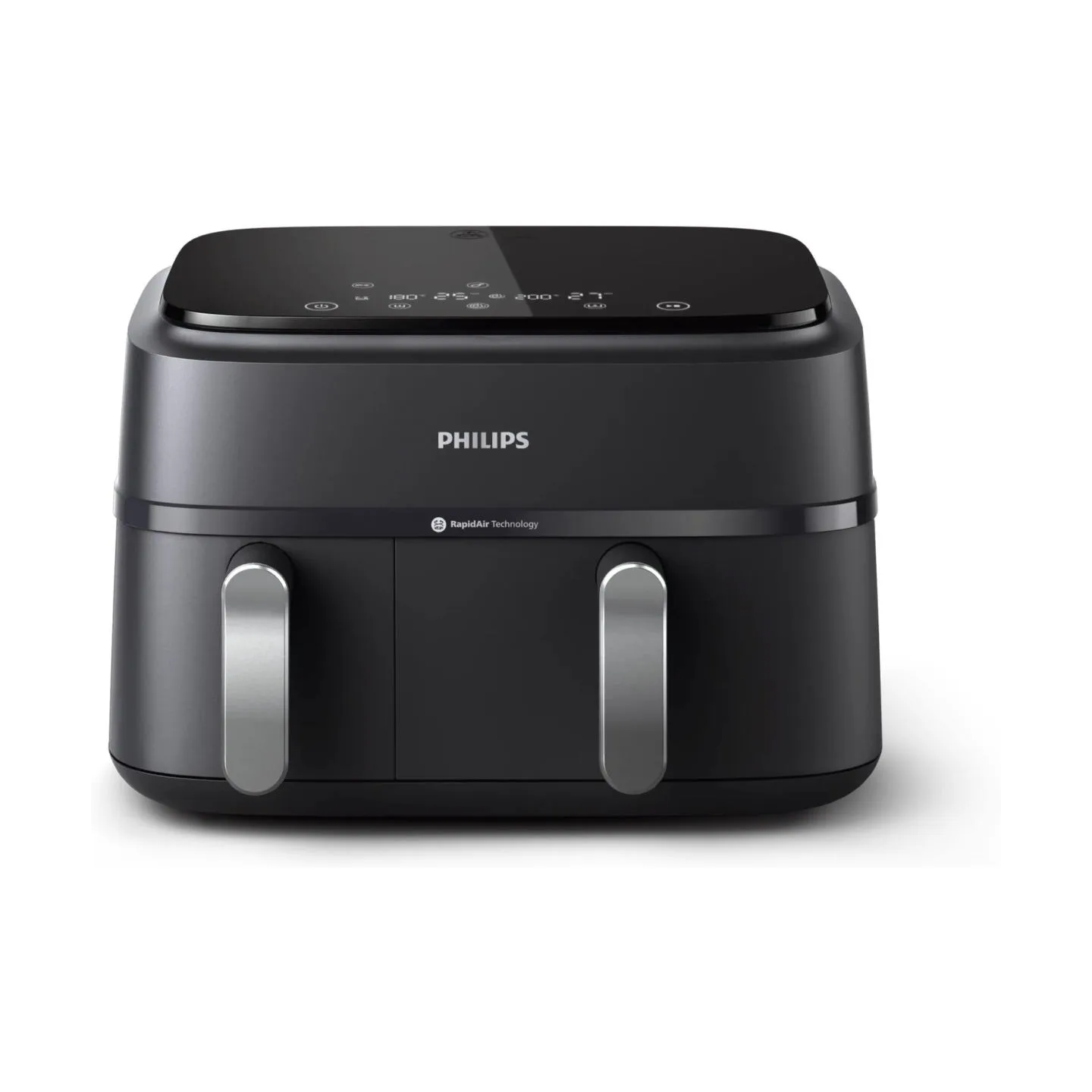 Philips Dual Basket Airfryer | NA351/00 3000 Series | Power 2750 W | Capacity 9 L | Rapid Air technology | Black