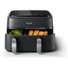 Philips Dual Basket Airfryer | NA351/00 3000 Series | Power 2750 W | Capacity 9 L | Rapid Air technology | Black