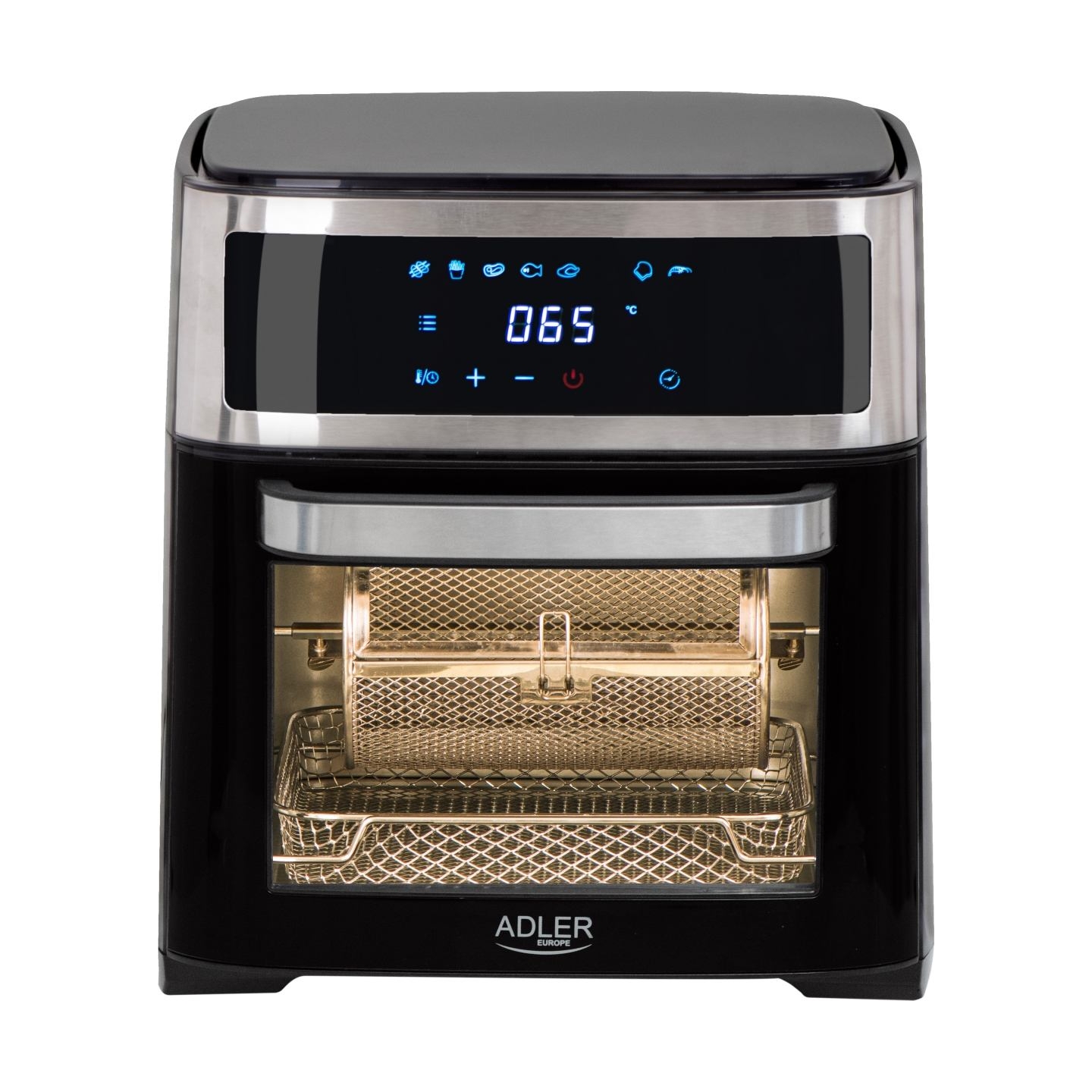 Adler | Airfryer Oven | AD 6309 | Power 1700 W | Capacity 13 L | Stainless steel/Black