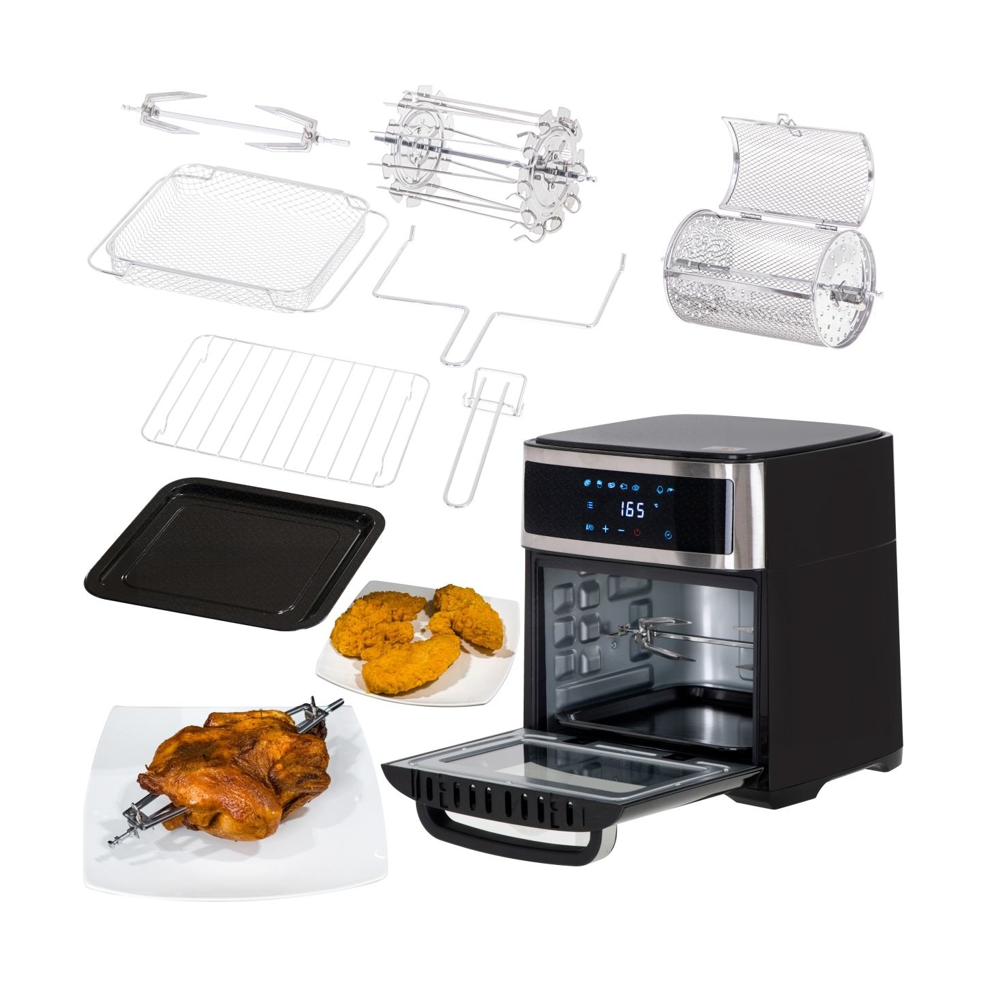 Adler | Airfryer Oven | AD 6309 | Power 1700 W | Capacity 13 L | Stainless steel/Black