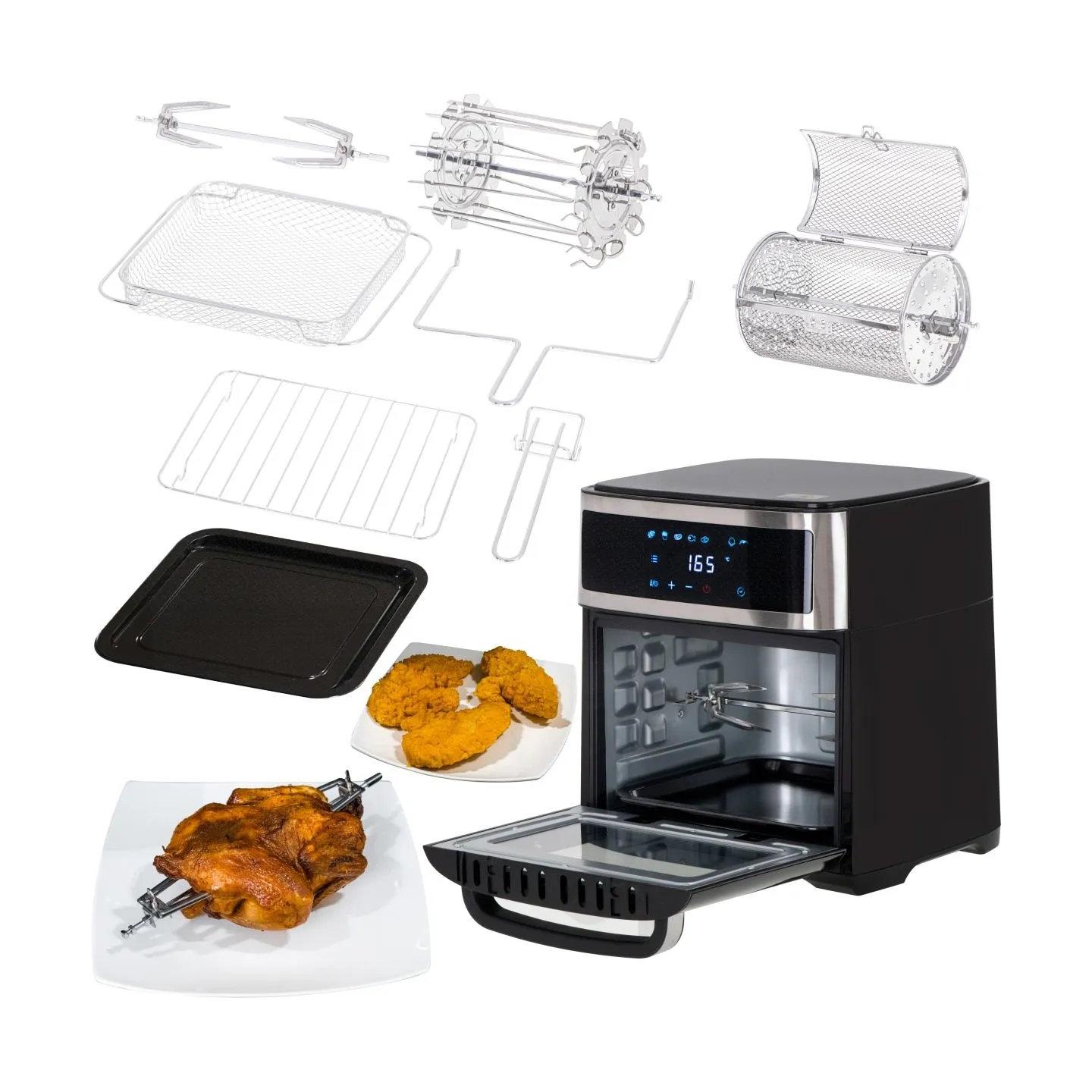 Adler | Airfryer Oven | AD 6309 | Power 1700 W | Capacity 13 L | Stainless steel/Black