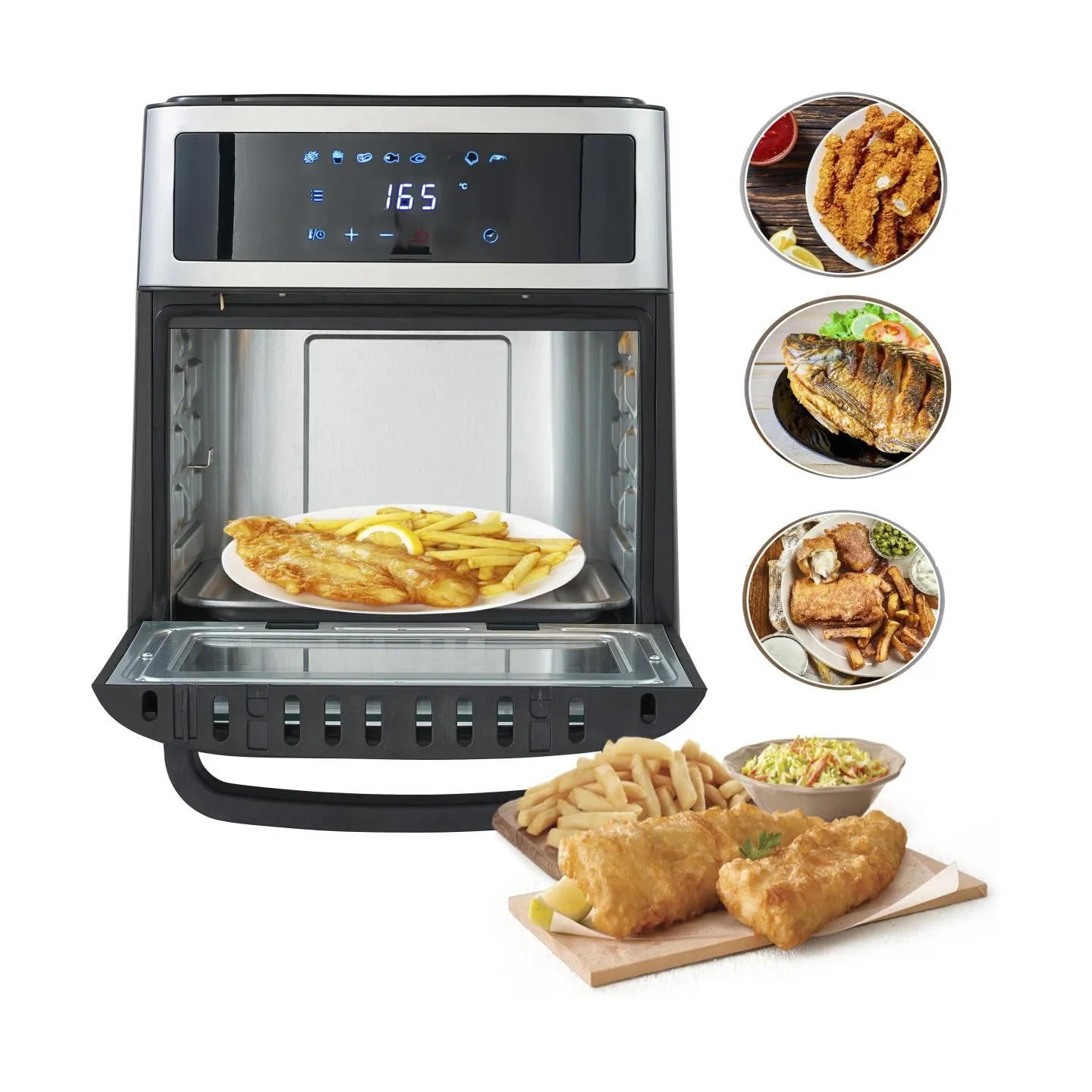 Adler | Airfryer Oven | AD 6309 | Power 1700 W | Capacity 13 L | Stainless steel/Black