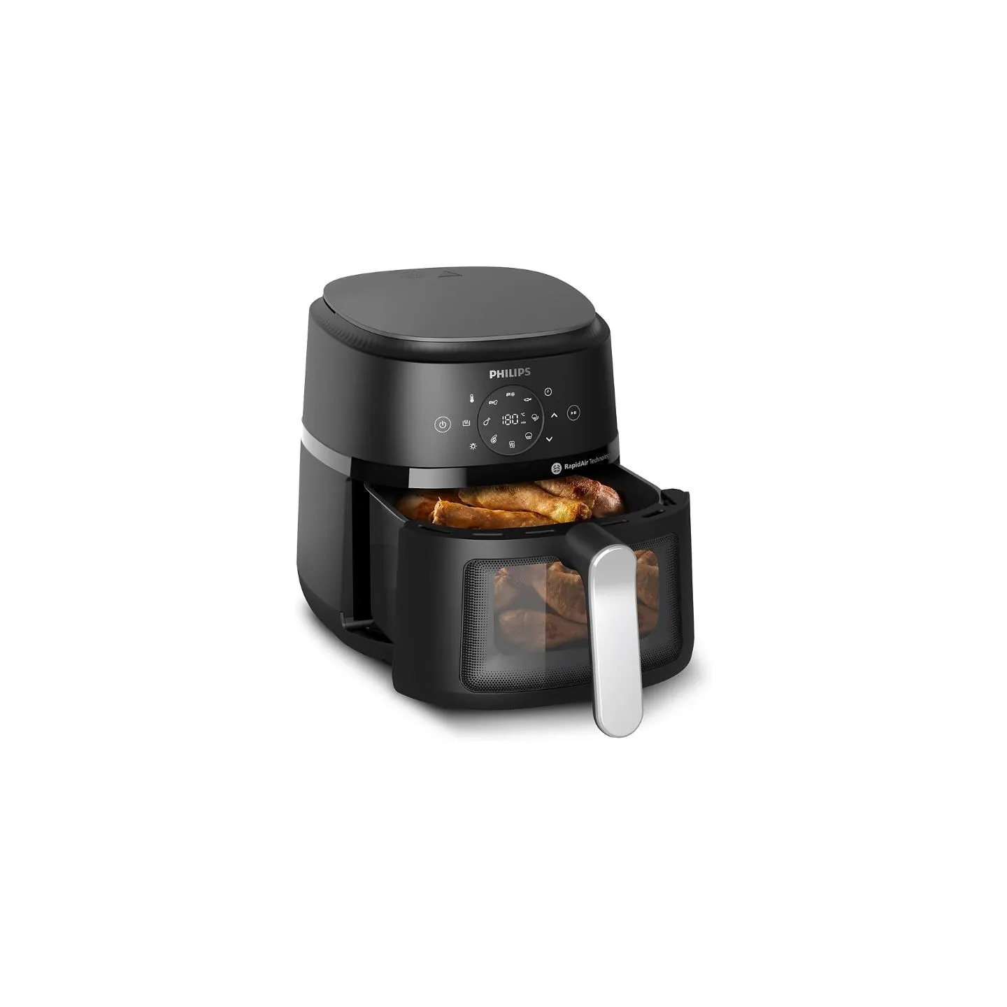 Philips Airfryer | NA221/00 2000 series | Power 1500 W | Capacity 4.2 L | Rapid Air technology | Black/Silver