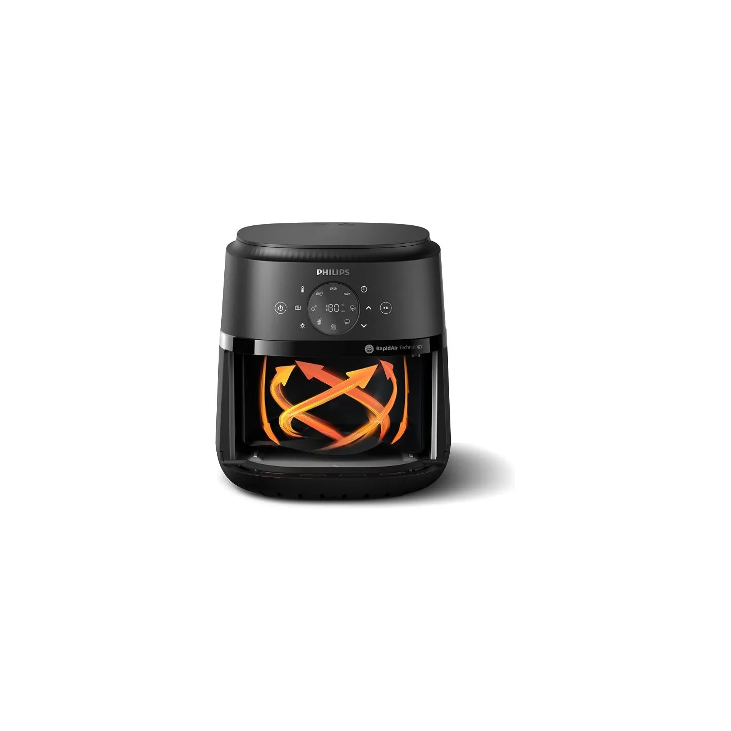 Philips Airfryer | NA221/00 2000 series | Power 1500 W | Capacity 4.2 L | Rapid Air technology | Black/Silver