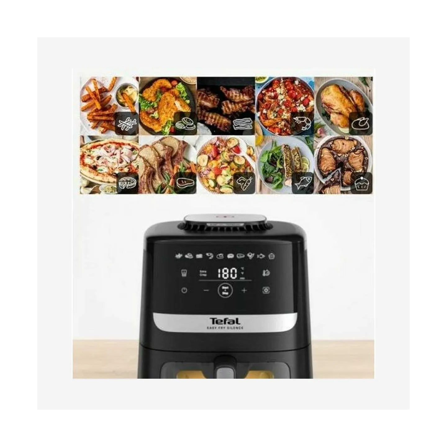 Tefal Hot air fryer | EY5568E0 | Capacity 5 L | Black