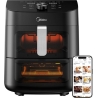Midea Two Zone Airfryer | MAD1100DADK | Power 1850 W | Capacity 4.4/6.4 L | Rapid Air technology | Black