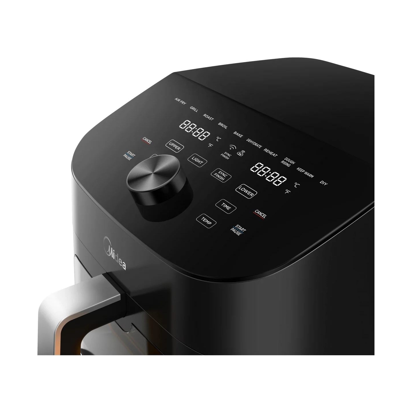 Midea Two Zone Airfryer | MAD1100DADK | Power 1850 W | Capacity 4.4/6.4 L | Rapid Air technology | Black