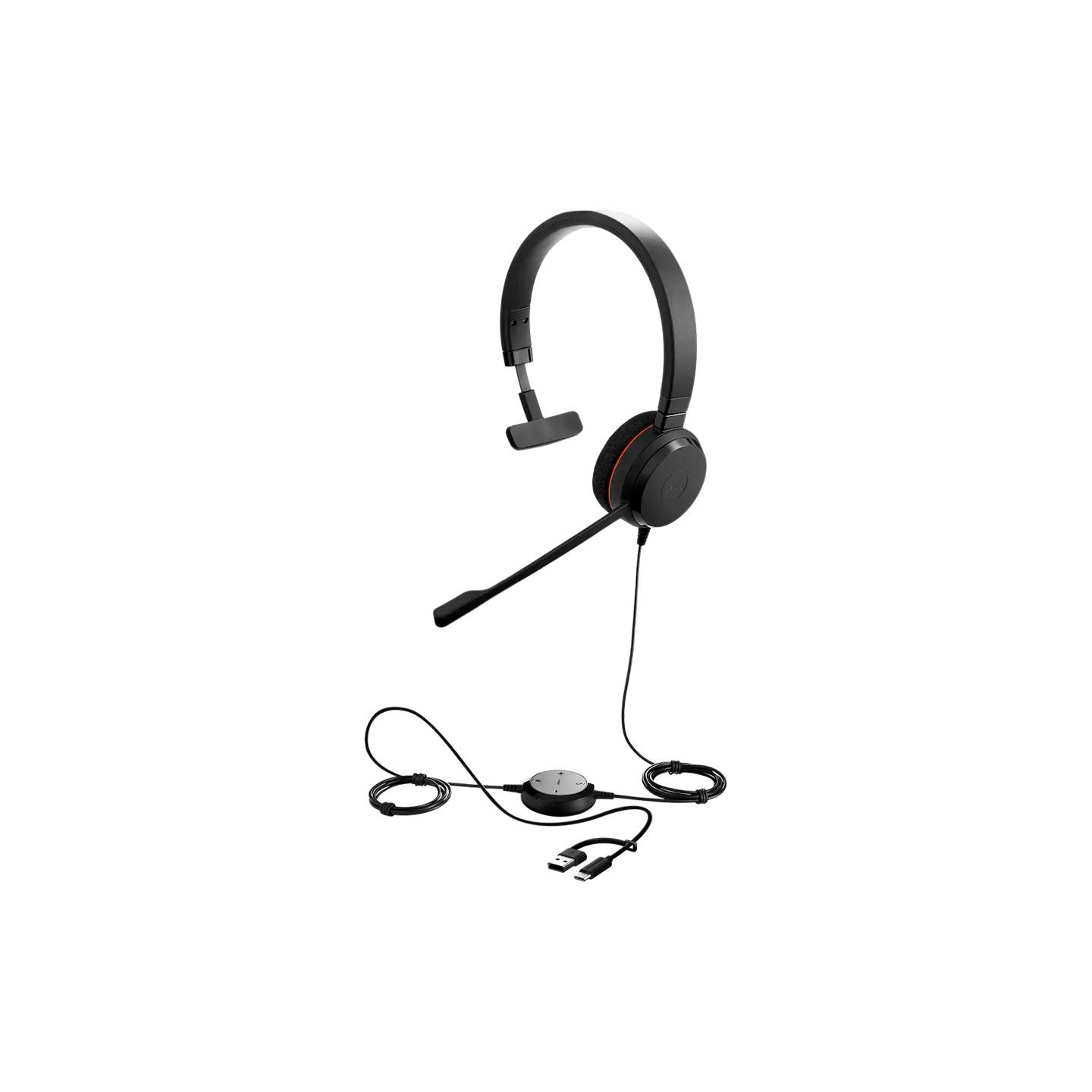Jabra Evolve 20, Mono MS, USB C/A adapter