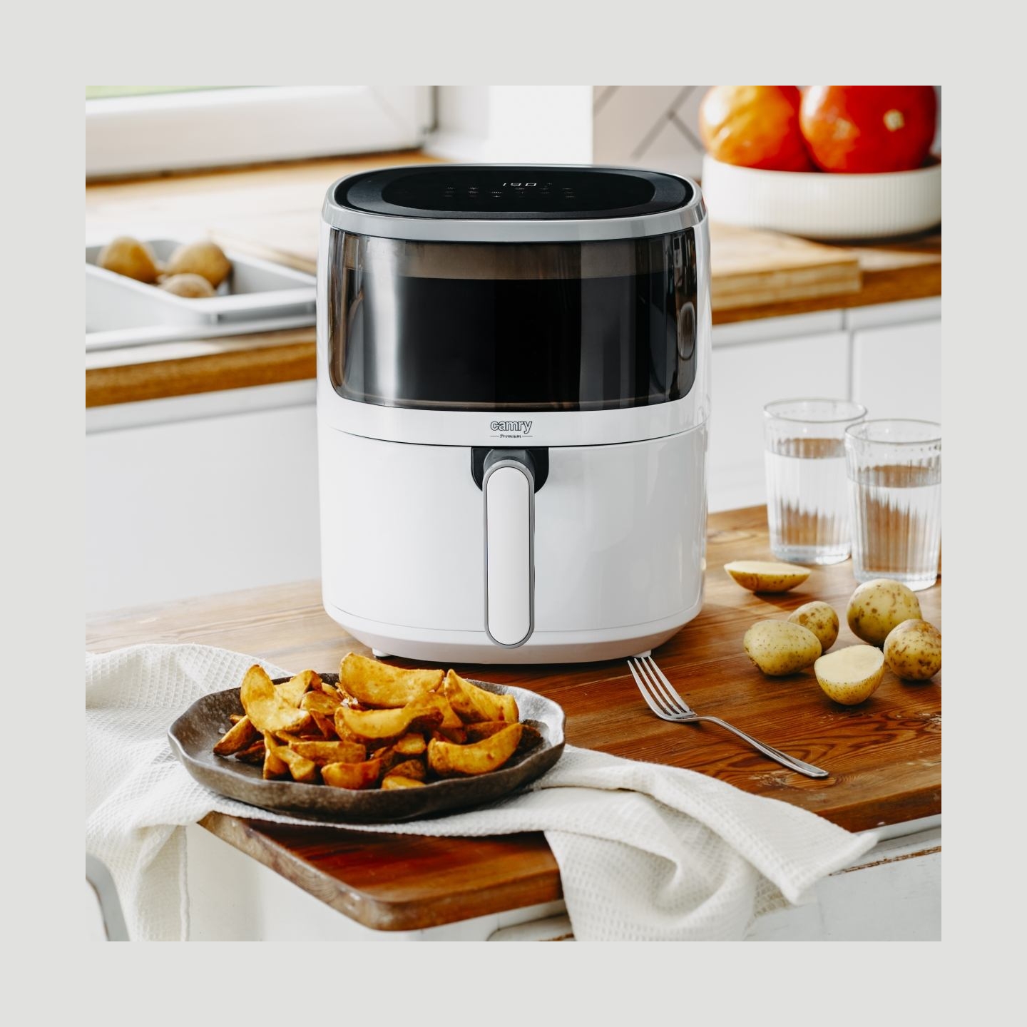 Camry Airfryer Oven | CR 6313 | Power 2000 W | Capacity 5 L | Convection | White