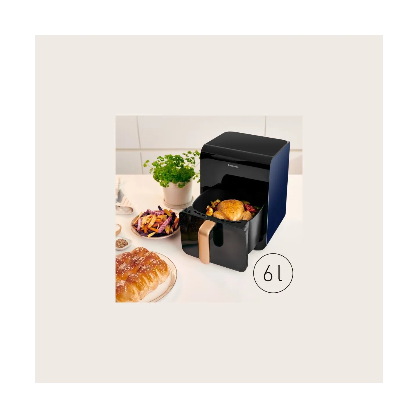 Panasonic Air Fryer | NF-CC600AXE | Power 1450 W | Capacity 6 L | Black