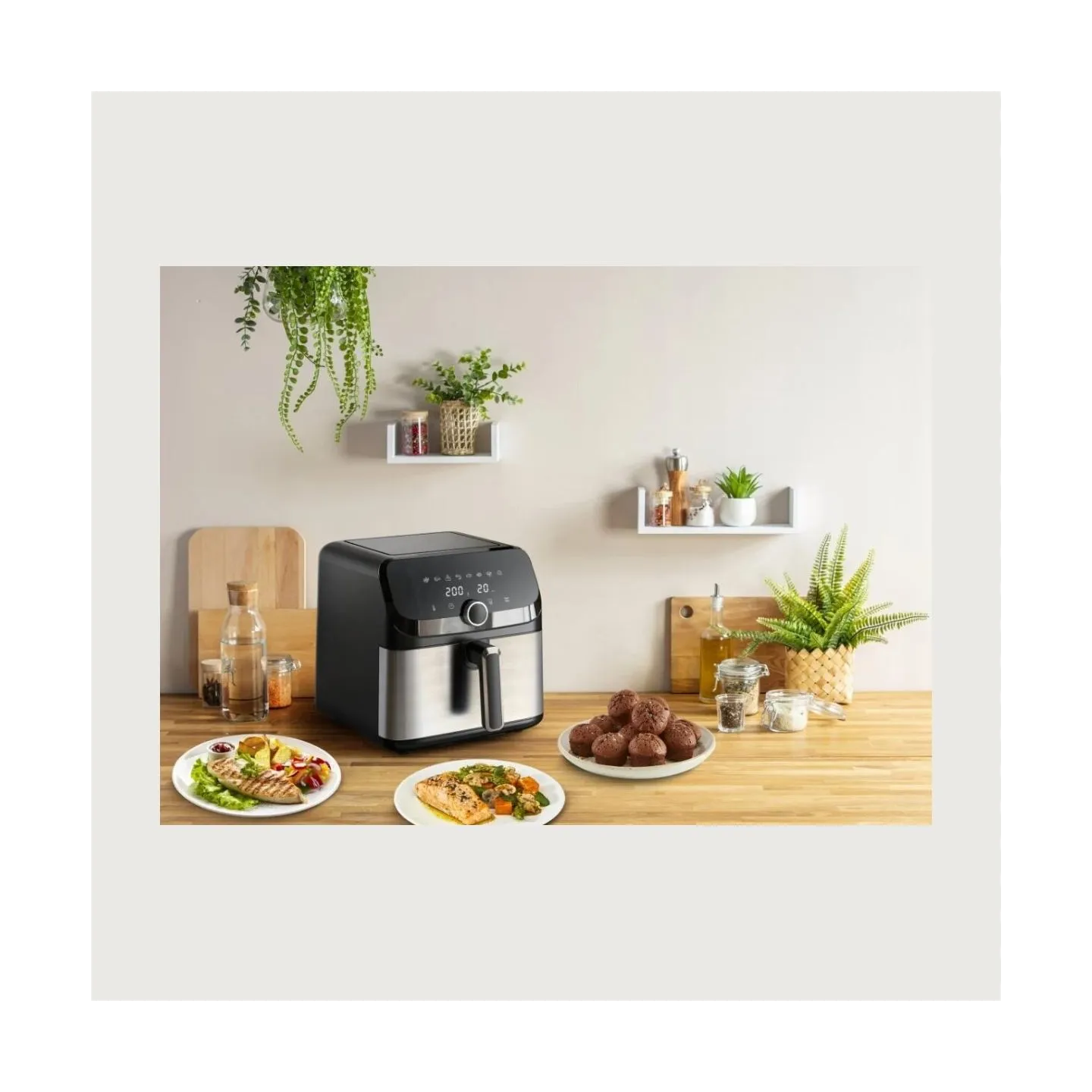 Tefal Easy Fry Mega Air Fryer | EY855D10 | Power 1700 W | Capacity 7.5 L | Black