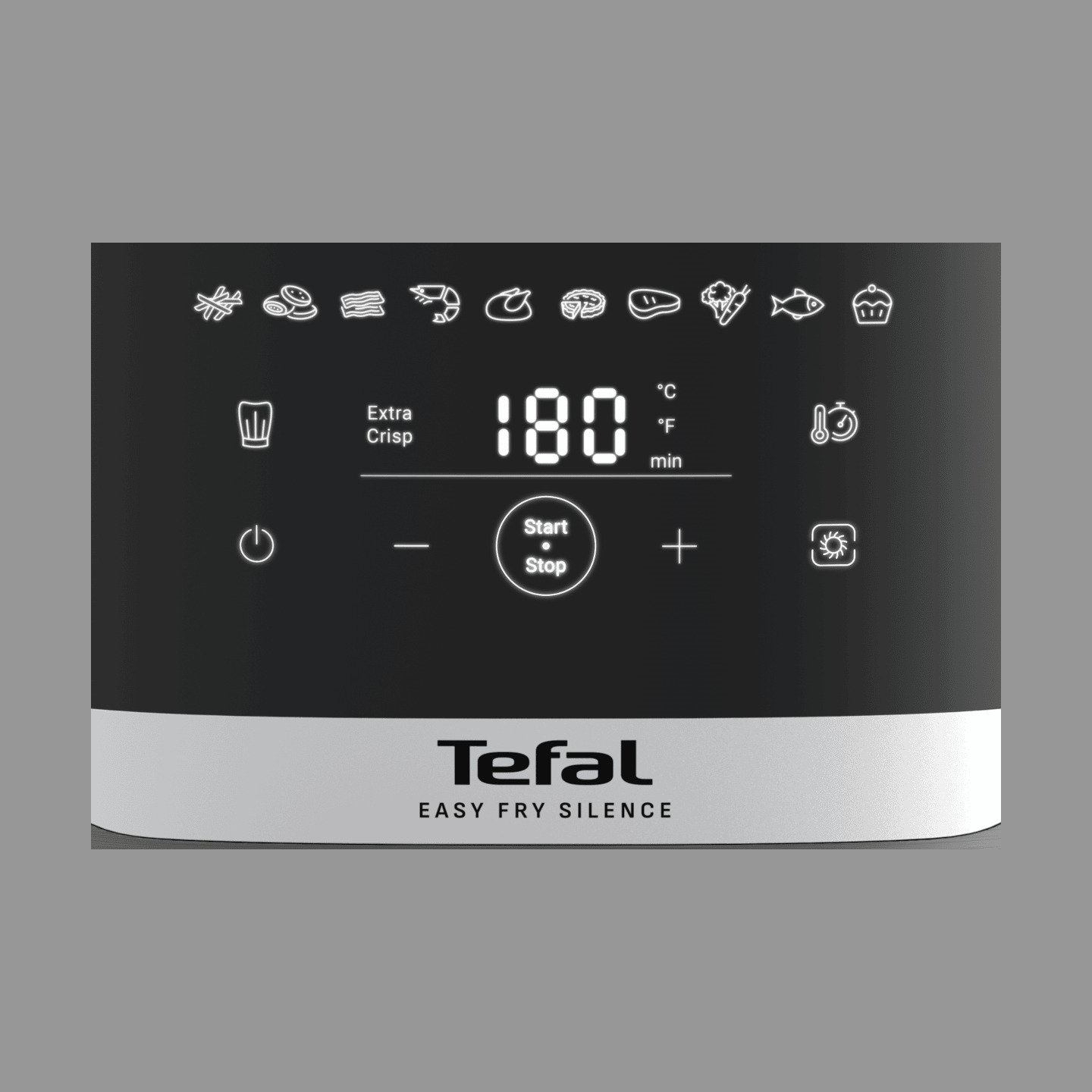 Tefal Air Fryer | Easy Fry Silence EY551HE0 | Power 1650 W | Capacity 5 L | Gray
