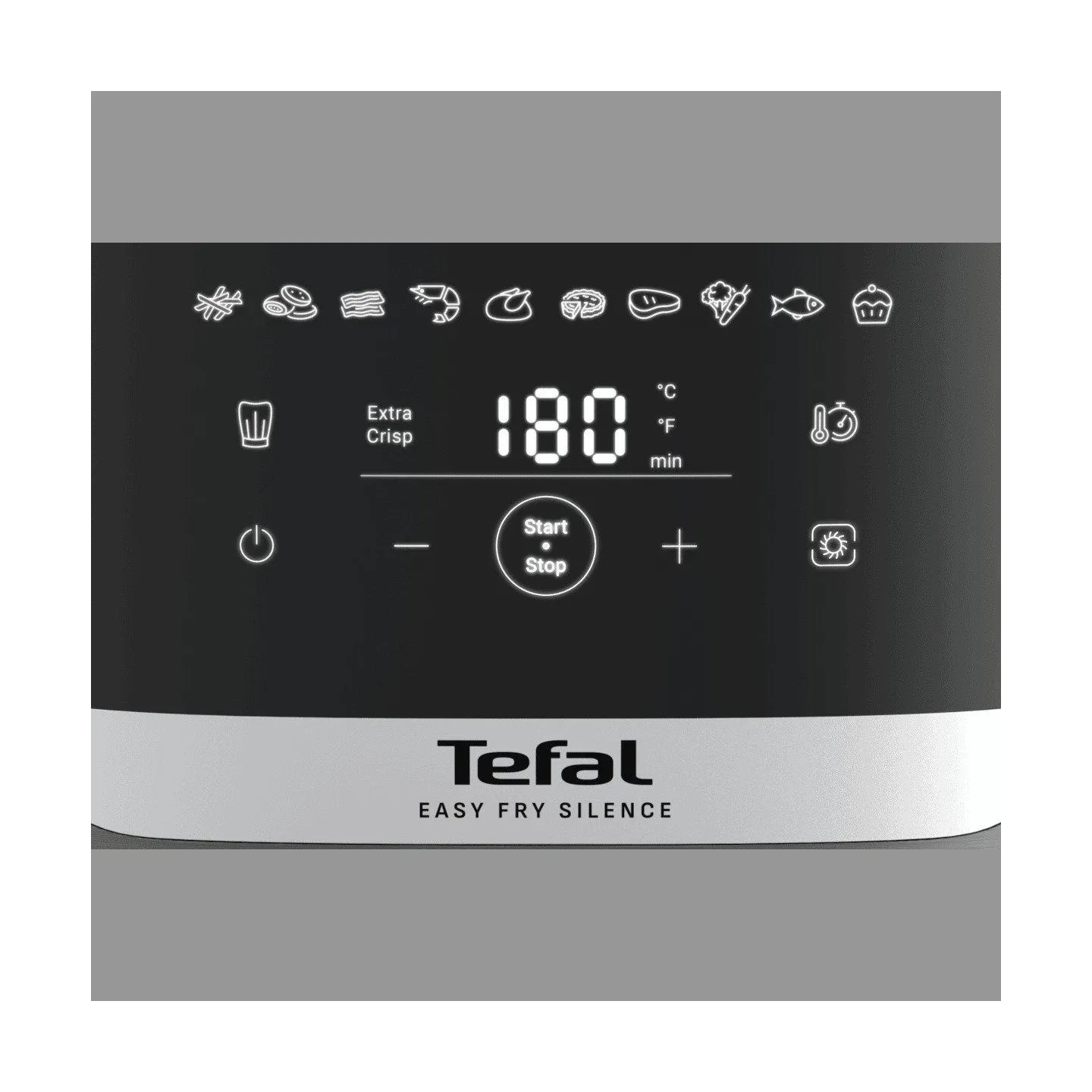 Tefal Air Fryer | Easy Fry Silence EY551HE0 | Power 1650 W | Capacity 5 L | Gray