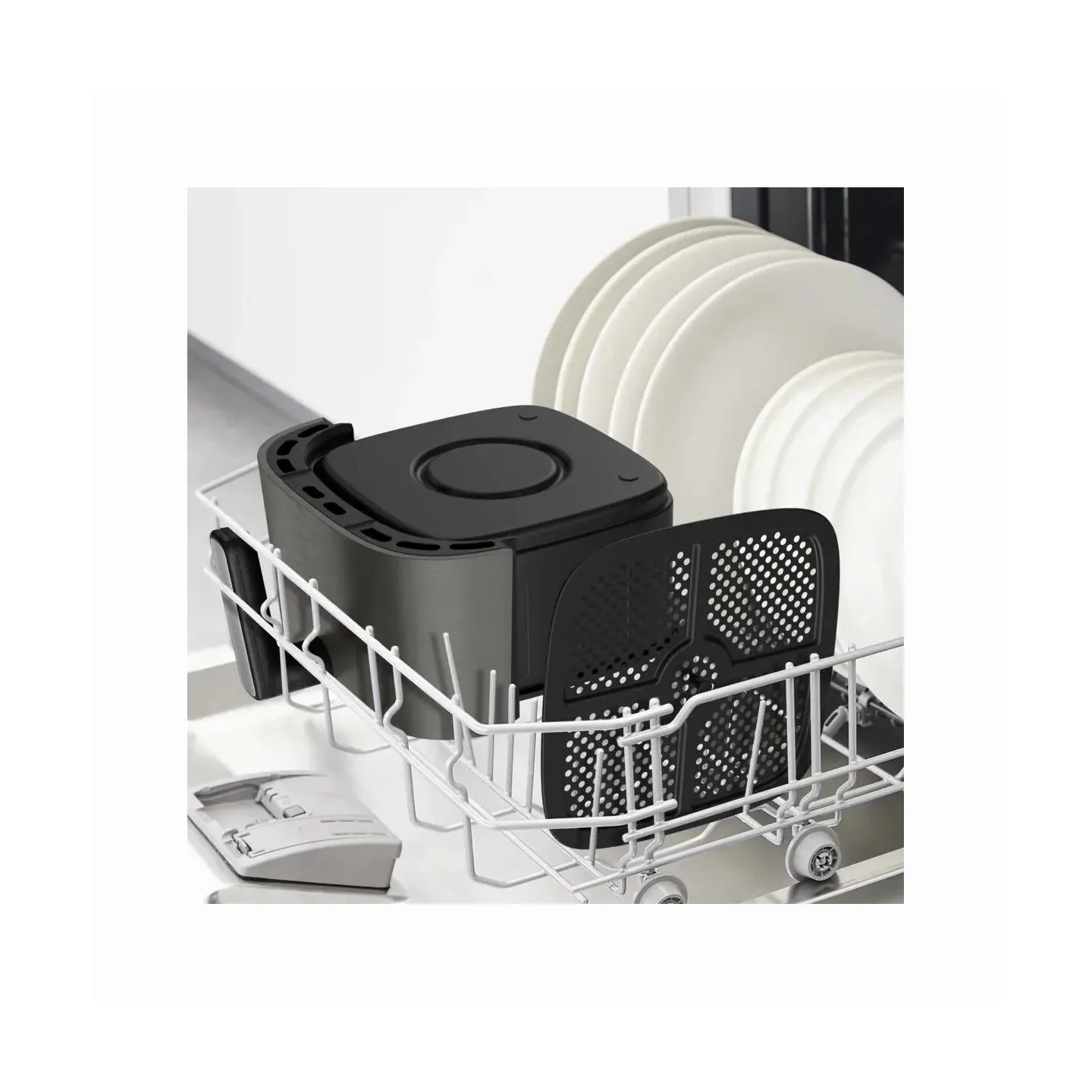 Tefal Air Fryer | Easy Fry Silence EY551HE0 | Power 1650 W | Capacity 5 L | Gray