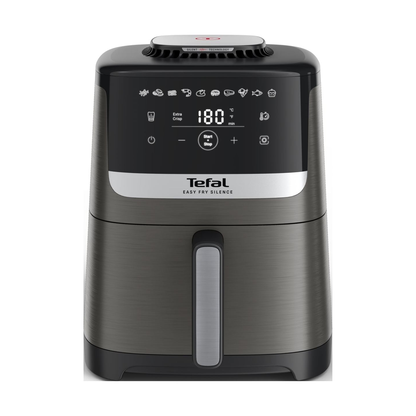 Tefal Air Fryer | Easy Fry Silence EY551HE0 | Power 1650 W | Capacity 5 L | Gray