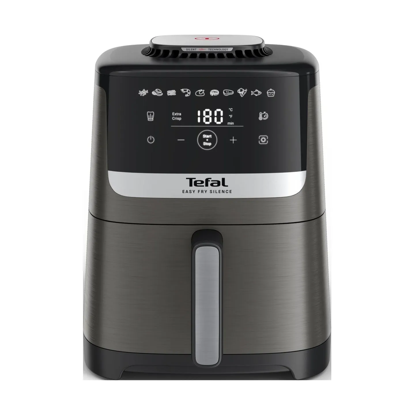Tefal Air Fryer | Easy Fry Silence EY551HE0 | Power 1650 W | Capacity 5 L | Gray