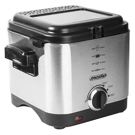 Mesko | Deep Fryer | MS 4910 | Power 900 W | Capacity 1.5 L | Silver