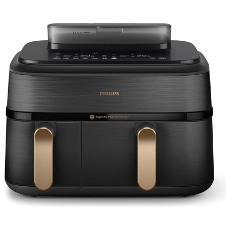 Philips Dual Steam Air Fryer | NA552/00 5000 Series | Power 2750 W | Capacity 9 L | RapidAir Plus | Black