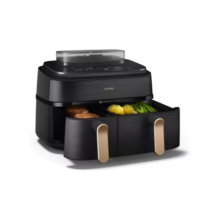 Philips Dual Steam Air Fryer | NA552/00 5000 Series | Power 2750 W | Capacity 9 L | RapidAir Plus | Black