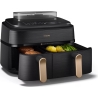 Philips Dual Steam Air Fryer | NA552/00 5000 Series | Power 2750 W | Capacity 9 L | RapidAir Plus | Black