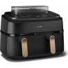 Philips Dual Steam Air Fryer | NA552/00 5000 Series | Power 2750 W | Capacity 9 L | RapidAir Plus | Black