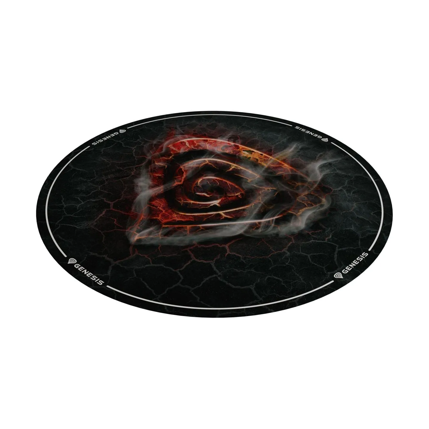 Genesis Tellur 400 Round Lava Floor Mat | Black