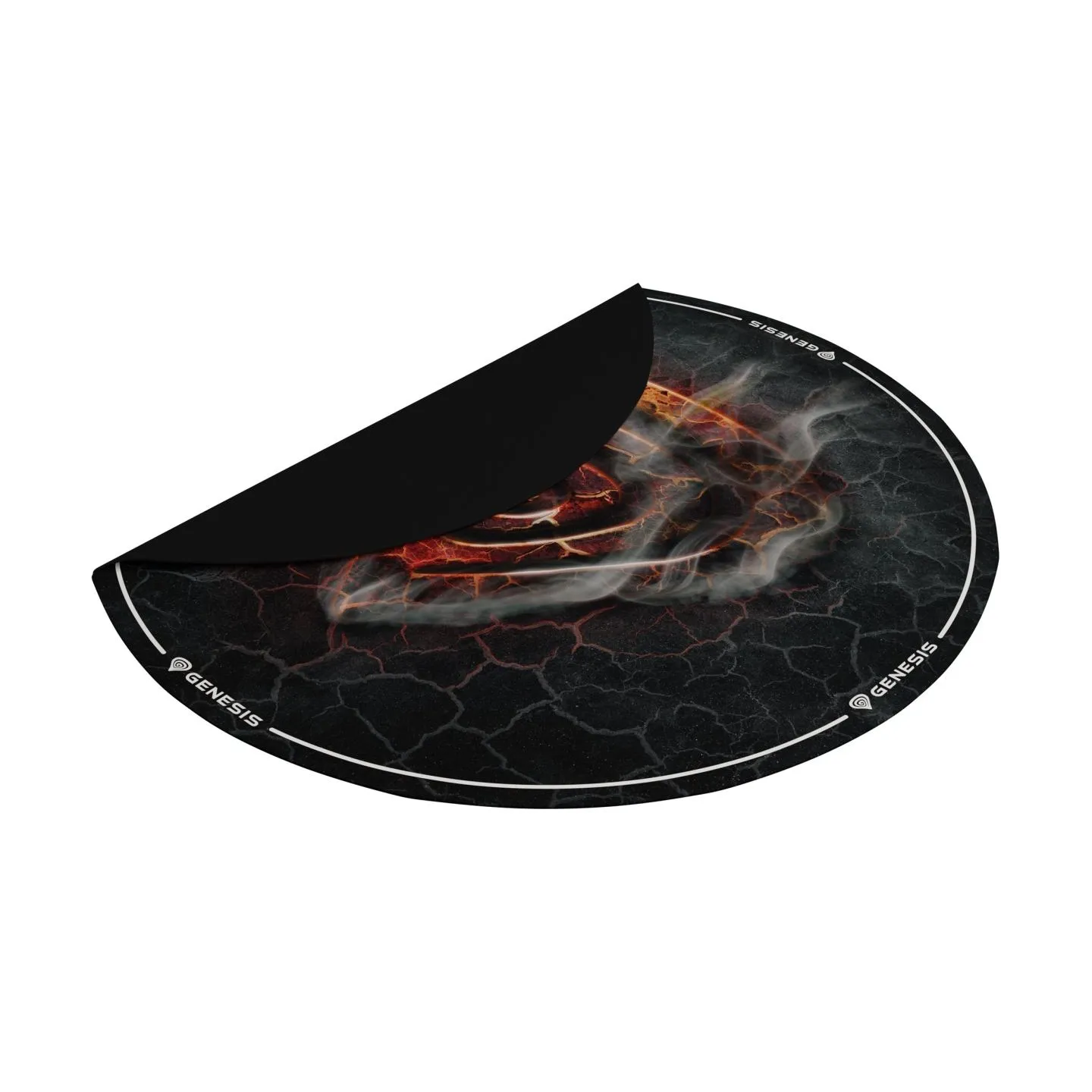 Genesis Tellur 400 Round Lava Floor Mat | Black