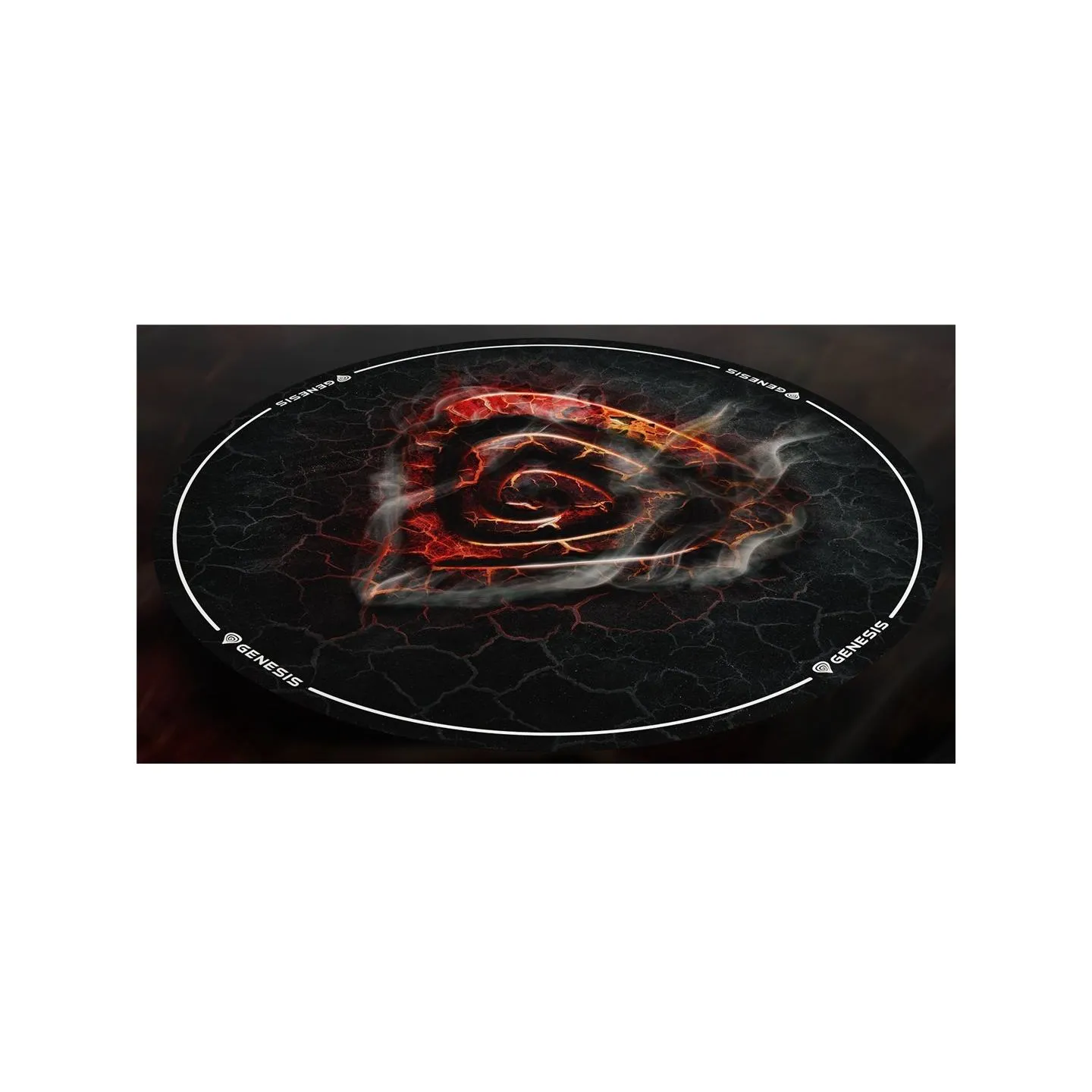 Genesis Tellur 400 Round Lava Floor Mat | Black