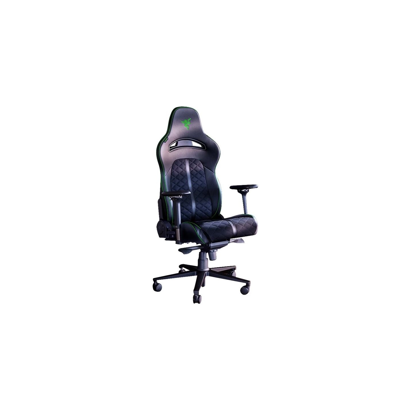 Razer Ergonomic Gaming Chair Enki EPU Synthetic Leather; Steel; Aluminium | Black/Green