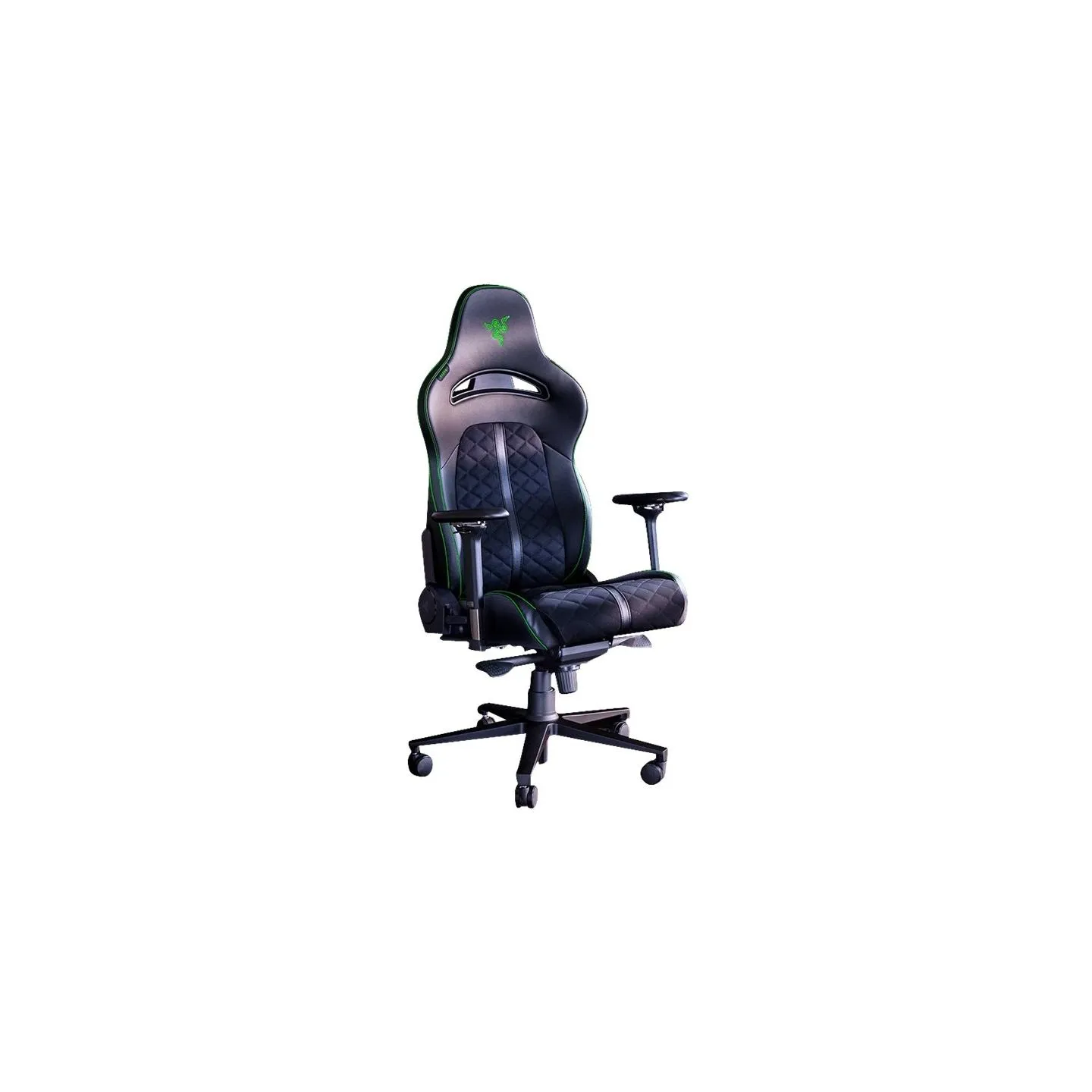 Razer Ergonomic Gaming Chair Enki EPU Synthetic Leather; Steel; Aluminium | Black/Green