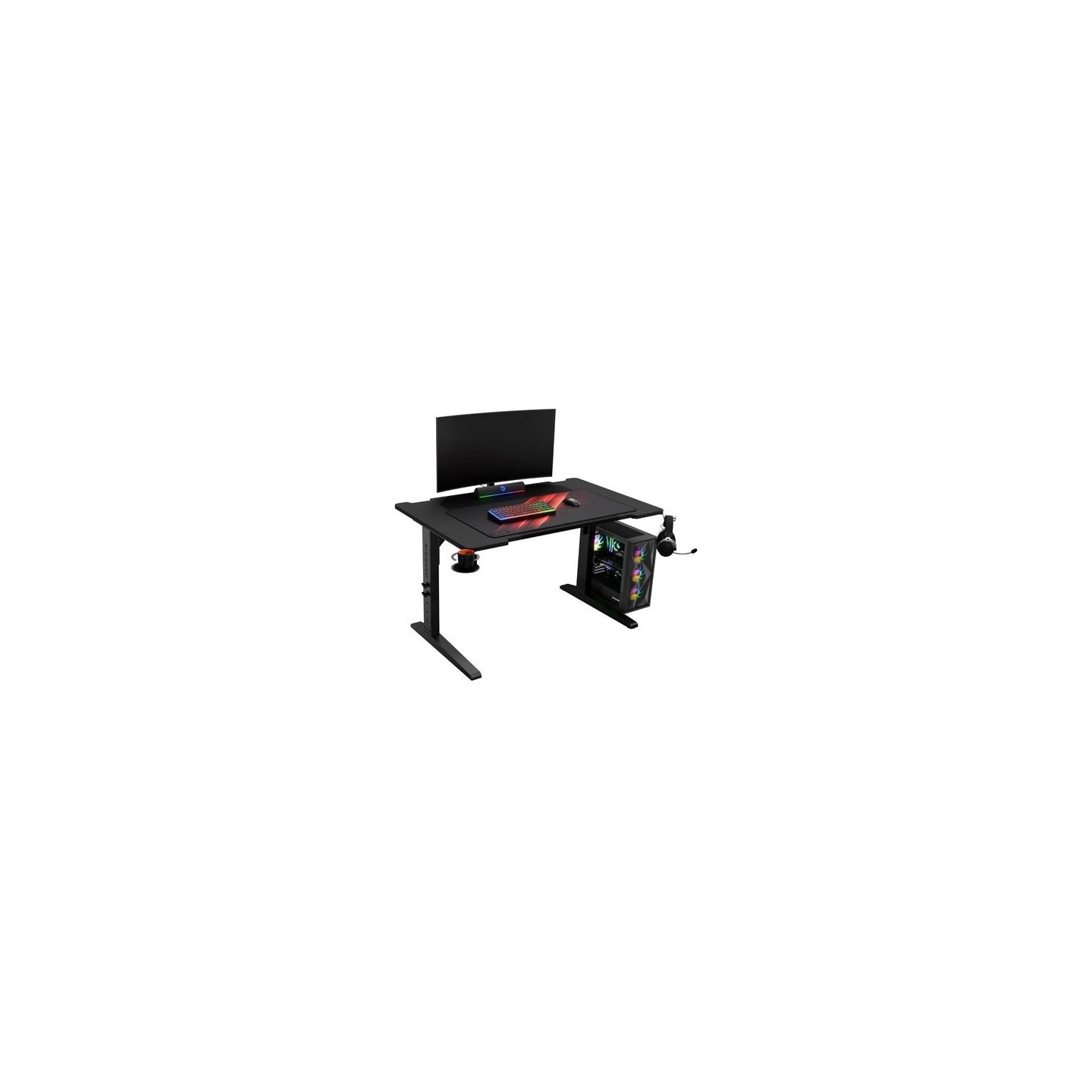 Genesis Gaming Desk | Holm 120 Modular | Black