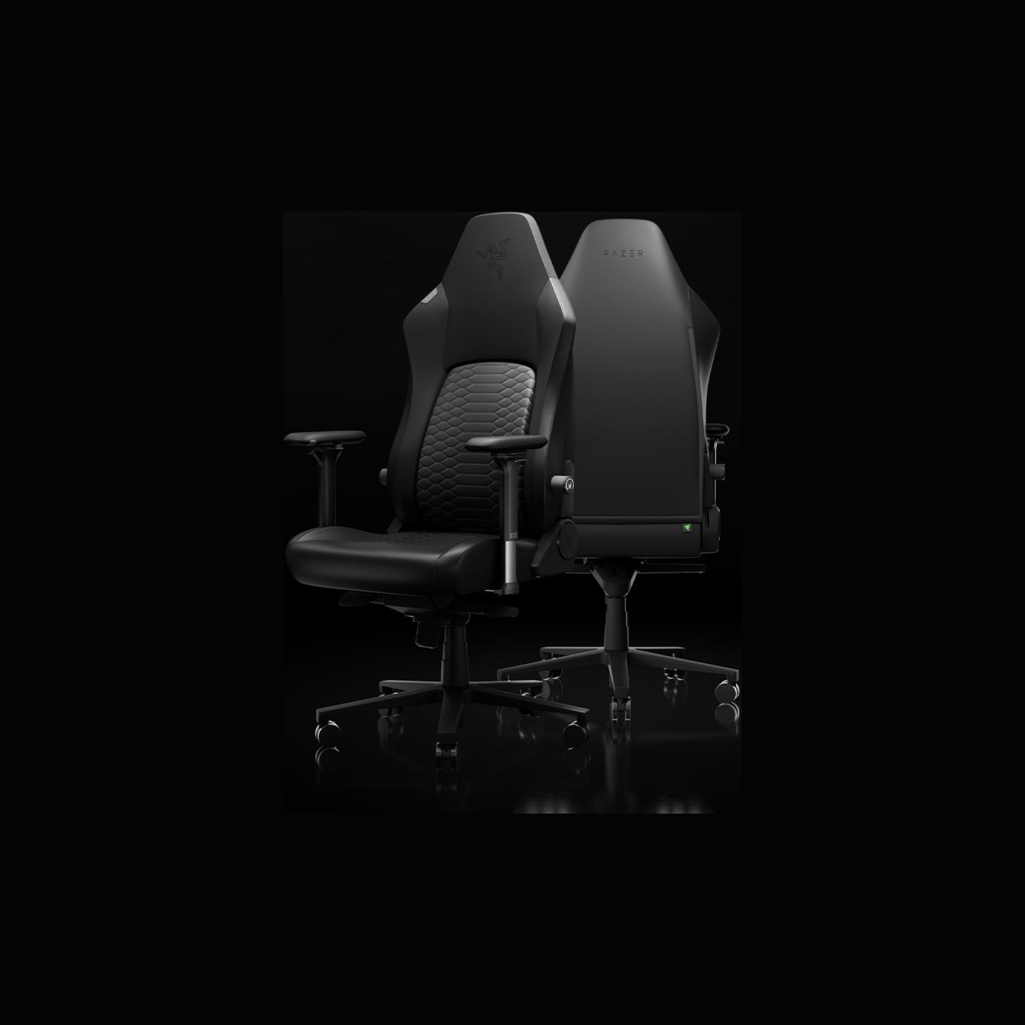 Razer Ergonomic Gaming Chair with Breathable Comfort | Iskur V2 NewGen | Black