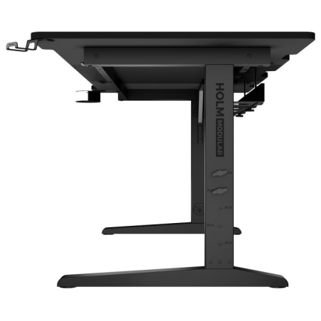 Genesis | Modular Gaming Desk | Holm 160 RGB | Anthracite Black