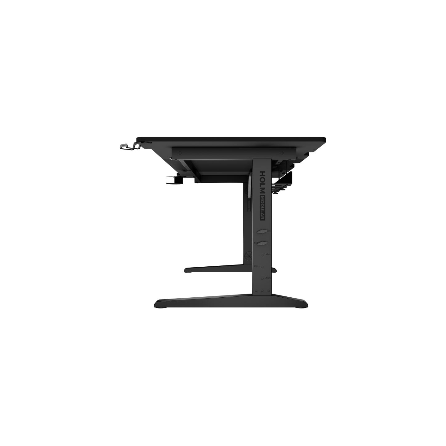 Genesis | Modular Gaming Desk | Holm 160 RGB | Anthracite Black