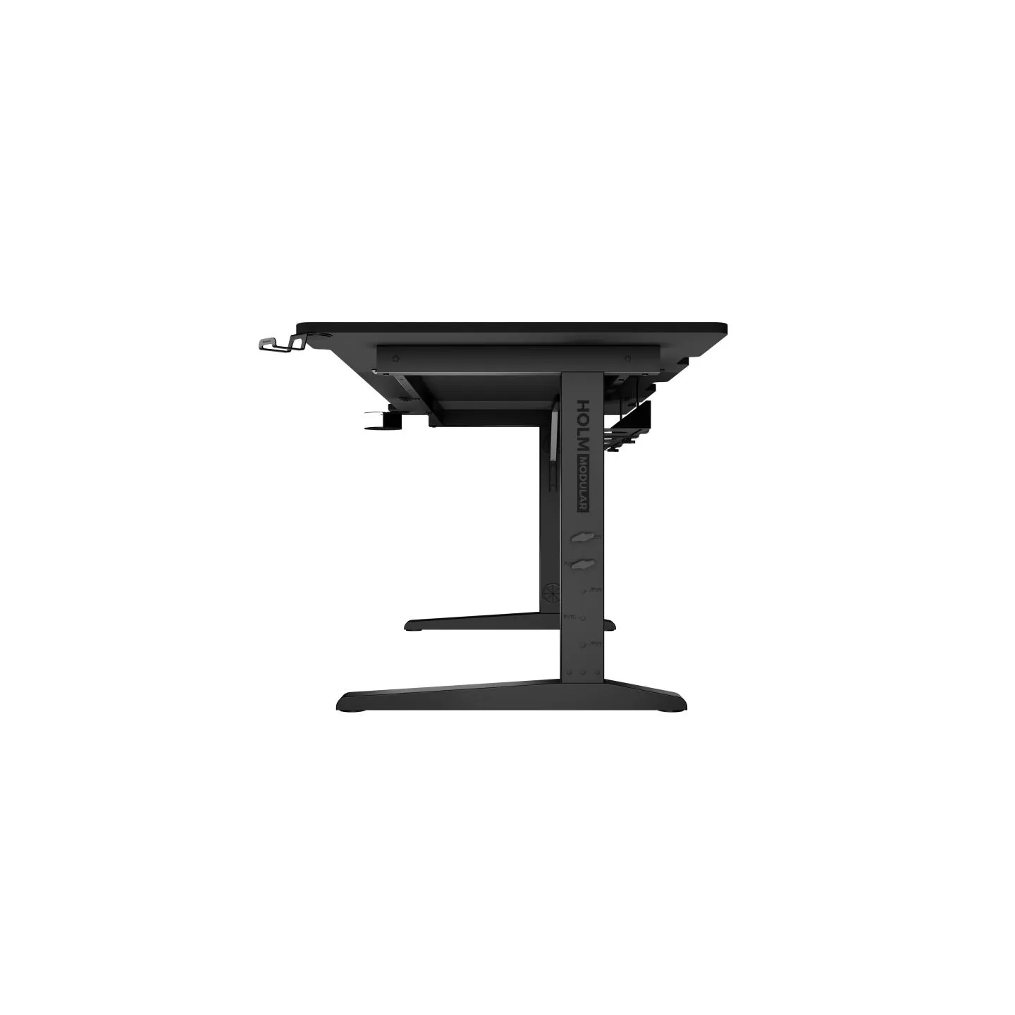 Genesis | Modular Gaming Desk | Holm 160 RGB | Anthracite Black