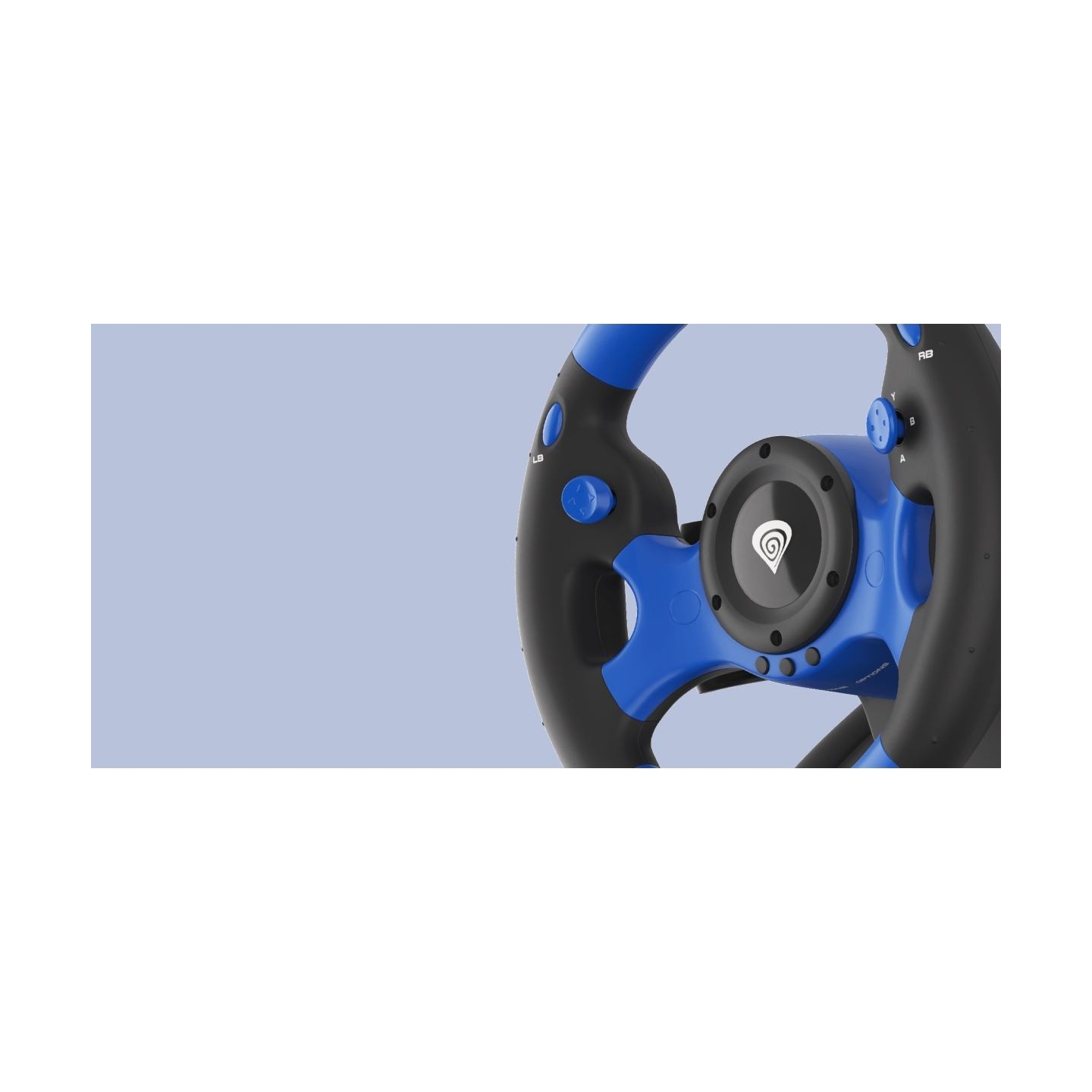 Genesis | Driving Wheel | Seaborg 350 | Blue/Black | Game racing wheel