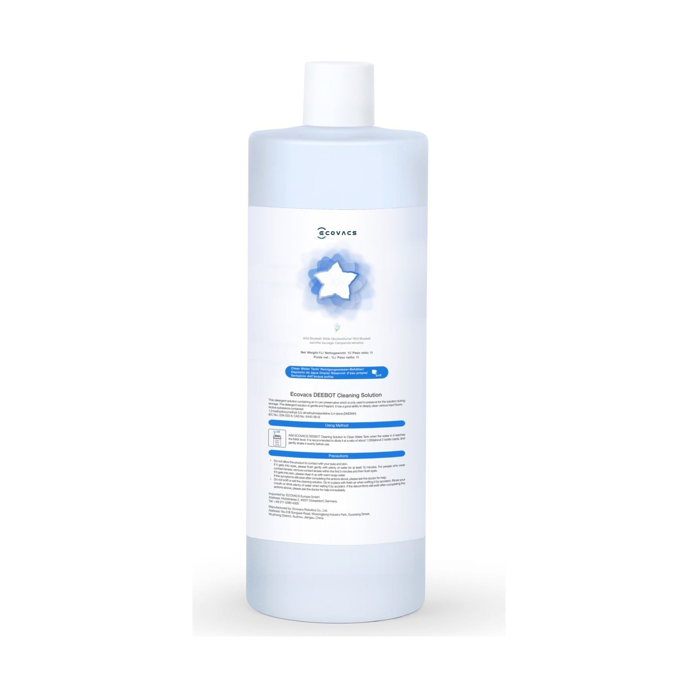Ecovacs | Cleaning Solution for DEEBOT Family | D-SO01-0019 | 1000 ml