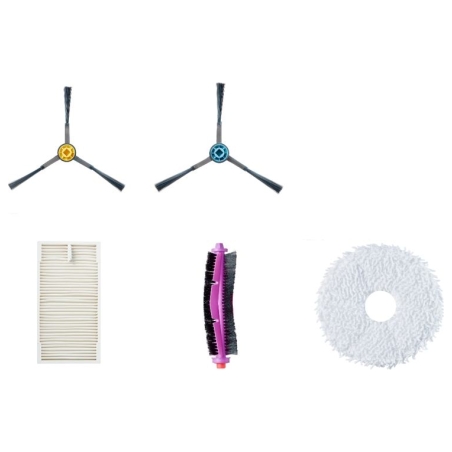 Midea Spare Parts Kit for V12: 6x Side brushes, 2x Roller brushes, 3x HEPA Filters, 4x Mops, 3x Dust Bags