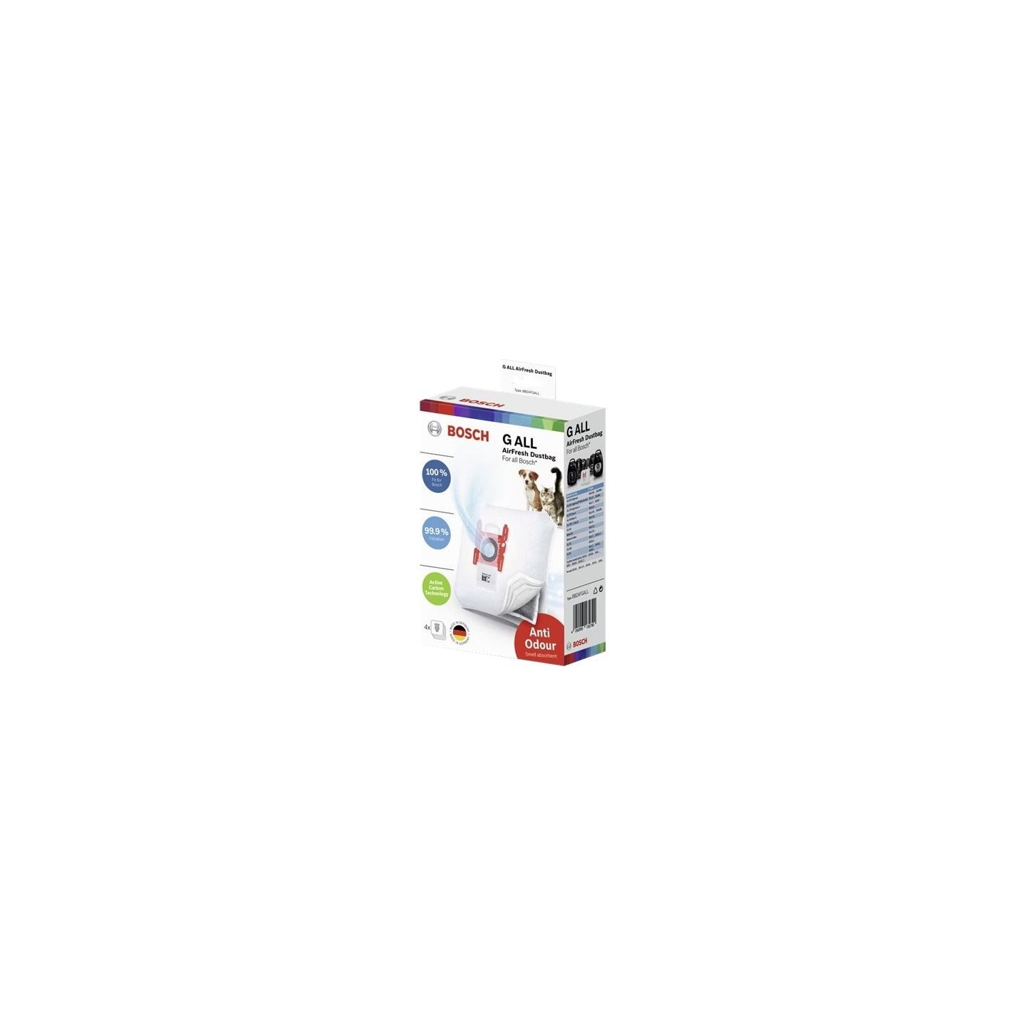 Bosch | AirFresh GALL Vacuum cleaner bag | BBZAFGALL | White