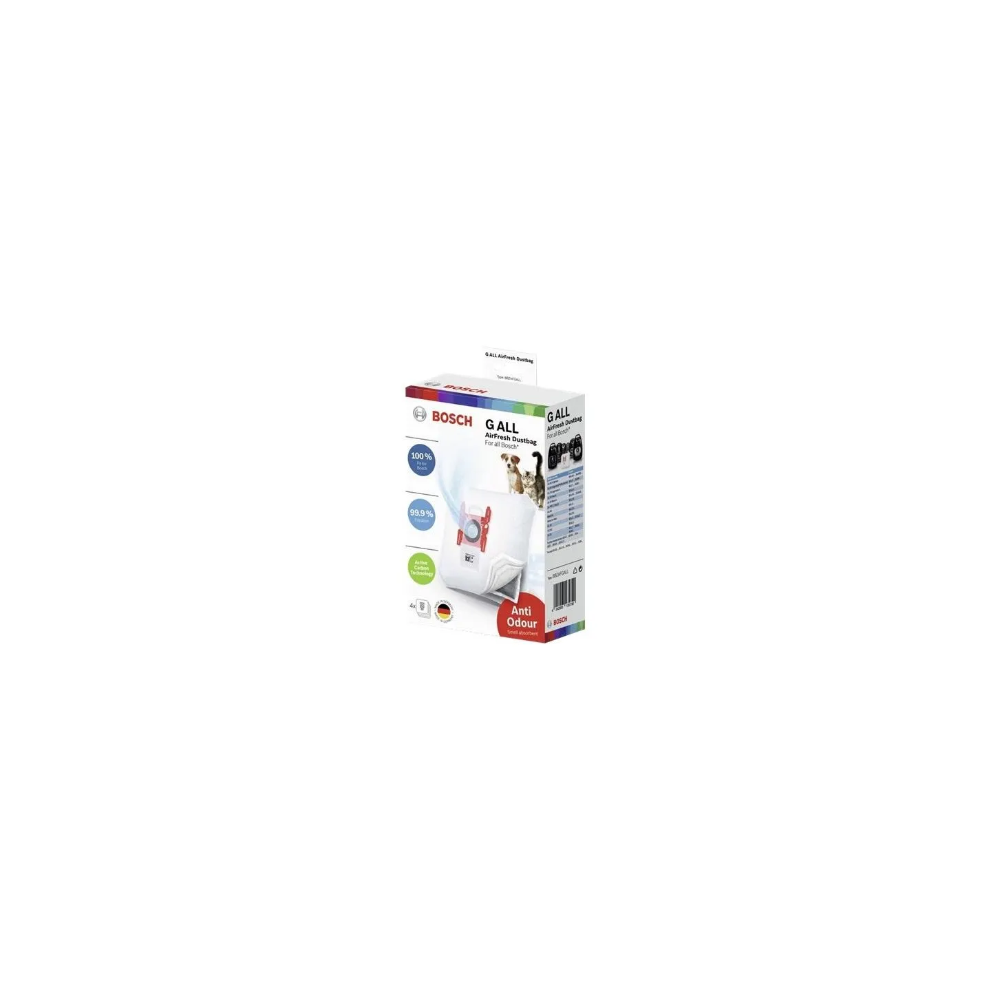 Bosch | AirFresh GALL Vacuum cleaner bag | BBZAFGALL | White
