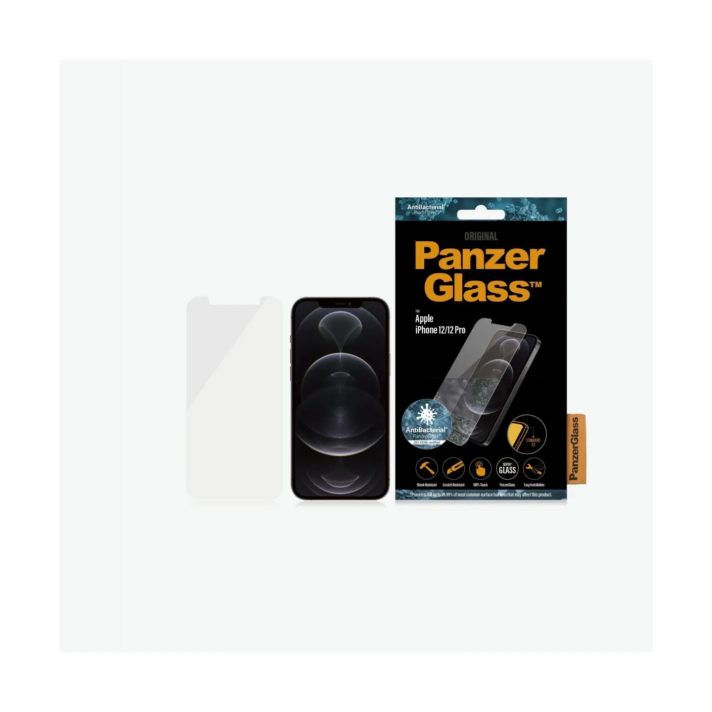 Panzerglass | Apple | For iPhone 12/12 Pro | Glass | Transparent | Clear Screen Protector