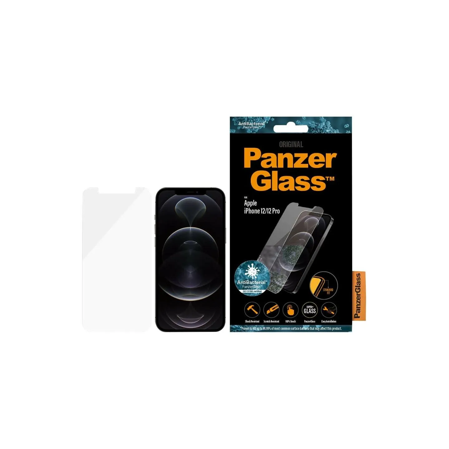Panzerglass | Apple | For iPhone 12/12 Pro | Glass | Transparent | Clear Screen Protector