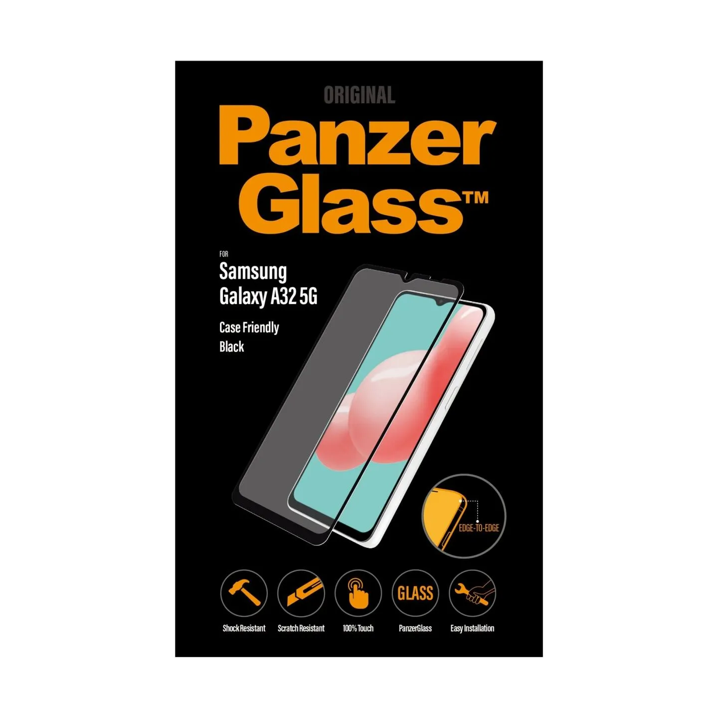 Panzerglass | Case Friendly Screen Protector | 7252 | Samsung | Galaxy A32 5G | Black/Transparent