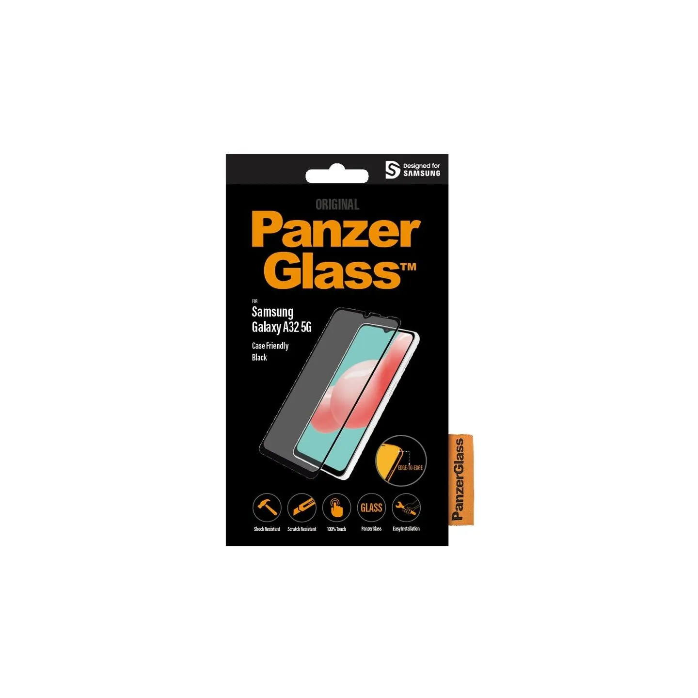 Panzerglass | Case Friendly Screen Protector | 7252 | Samsung | Galaxy A32 5G | Black/Transparent
