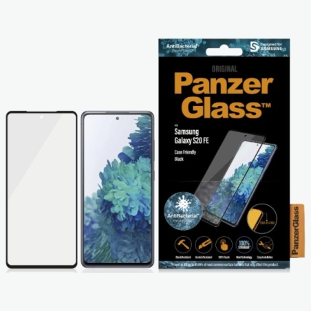 Panzerglass | Samsung | Galaxy S20 FE CF | Glass | Black | Works with face recognition and is compatible with the in-screen fing
