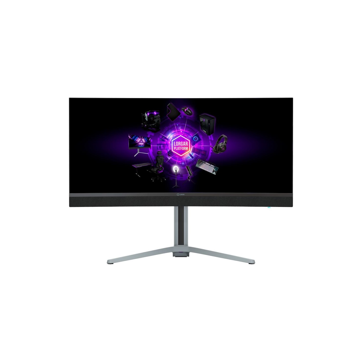 Lorgar 34MP1, UWQHD MiniLED Gaming Monitor Pro, 34'' (3440*1440) VA curved monitor, black/milky grey