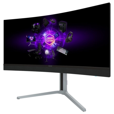 Lorgar 34MP1, UWQHD MiniLED Gaming Monitor Pro, 34'' (3440*1440) VA curved monitor, black/milky grey