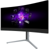 Lorgar 34MP1, UWQHD MiniLED Gaming Monitor Pro, 34'' (3440*1440) VA curved monitor, black/milky grey