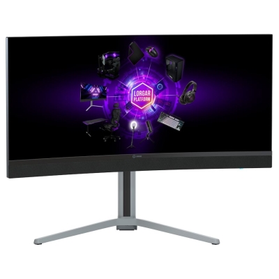 Lorgar 34MP1, UWQHD MiniLED Gaming Monitor Pro, 34'' (3440*1440) VA curved monitor, black/milky grey