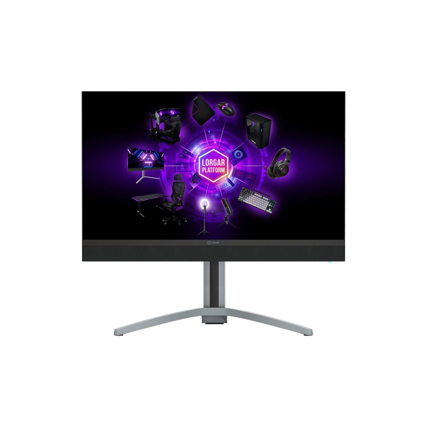 Lorgar 27MP1, UHD MiniLED Gaming Monitor Pro, 27'' (3840*2160) fast IPS flat monitor, black/milky grey